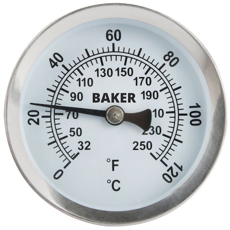 Baker Instruments Pipe Surface Thermometer, 32 to 250 Degrees F 0 to 120 Degrees C B2100